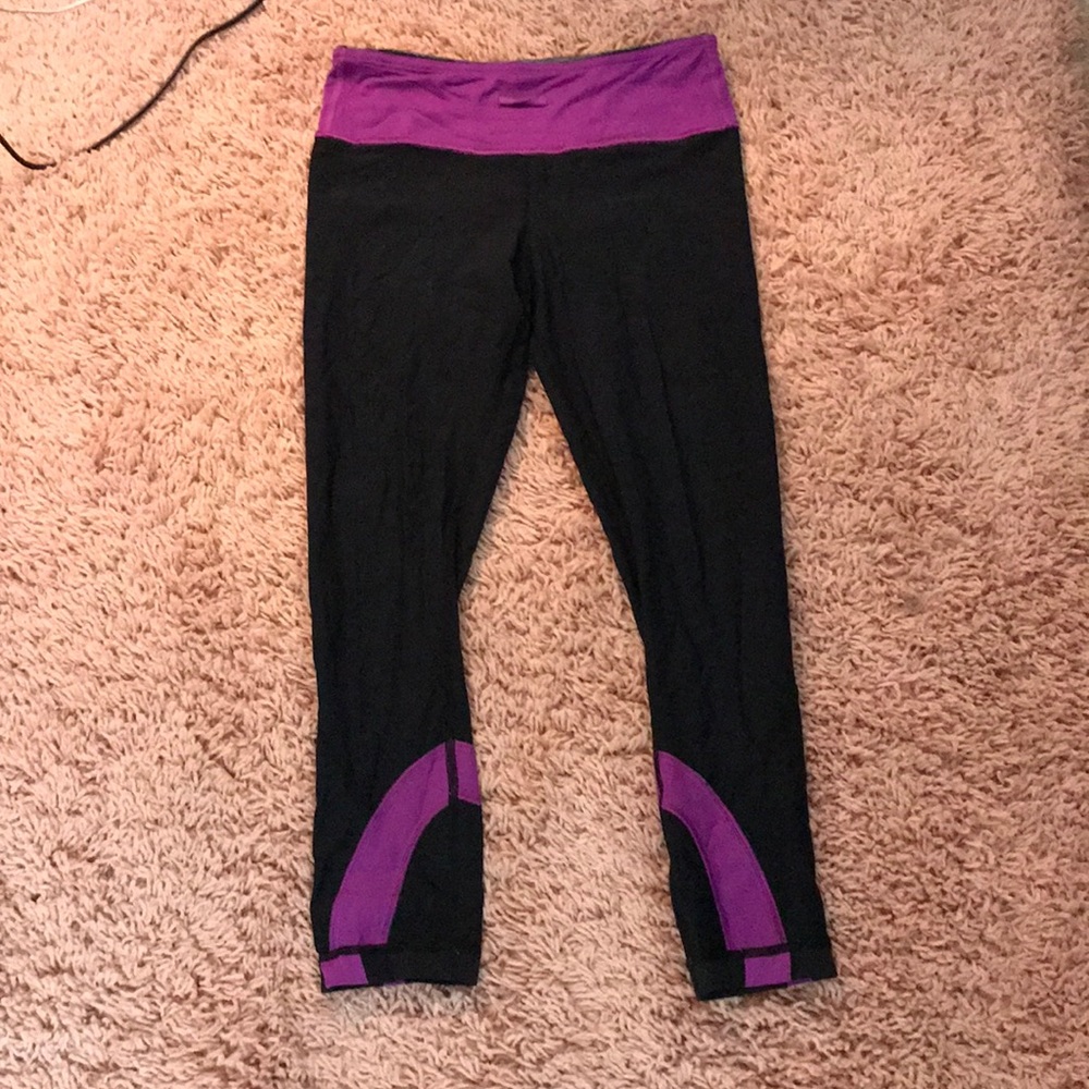 Black and Purple Lululemon Leggings